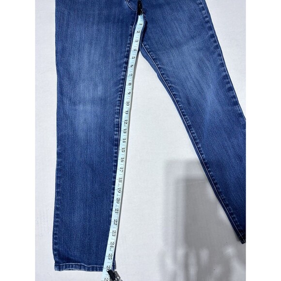 Chicos Platinum Stretch JEANS -  Womens Size 00 - Straight Leg Dark Wash - Picture 3 of 8